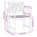 Bancă de exterior 2 pcs natural 56 x 55,5 x 90 cm - WALTI WALTI