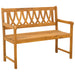 Bancă de exterior natural 110 x 55,5 x 90 cm - WALTI WALTI