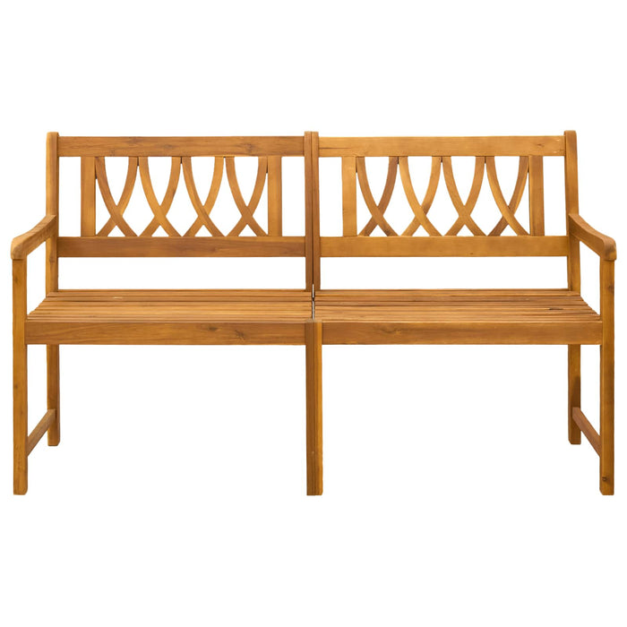 Bancă de exterior natural 150 x 55,5 x 90 cm - WALTI WALTI