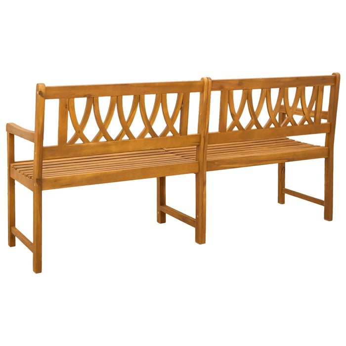 Bancă de exterior natural 180 x 55,5 x 90 cm - WALTI WALTI