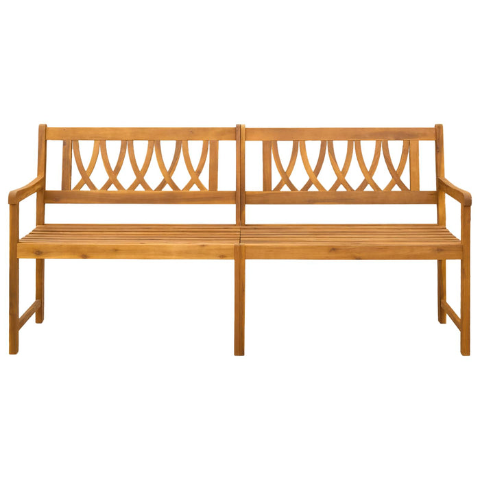 Bancă de exterior natural 180 x 55,5 x 90 cm - WALTI WALTI