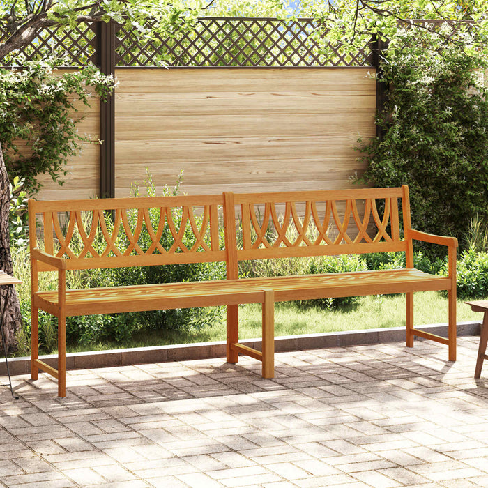 Bancă de exterior natural 220 x 55,5 x 90 cm - WALTI WALTI