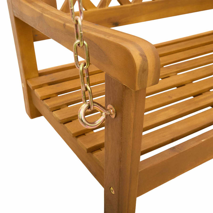 Leagăn de grădină natural 110 x 56 x 58 cm Lemn Solid de Acacia - WALTI WALTI