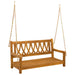 Leagăn de grădină natural 110 x 56 x 58 cm Lemn Solid de Acacia - WALTI WALTI