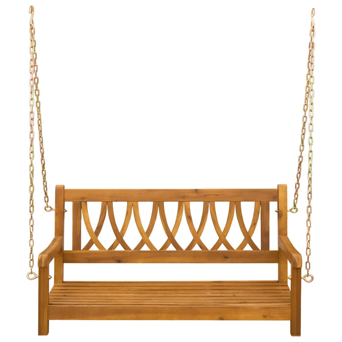 Leagăn de grădină natural 110 x 56 x 58 cm Lemn Solid de Acacia - WALTI WALTI