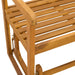 Bancă glisantă pentru grădină natural 110 x 59 x 97 cm - WALTI WALTI
