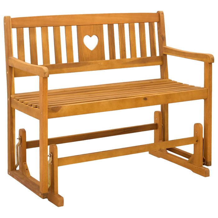 Bancă glisantă pentru grădină natural 110 x 59 x 97 cm - WALTI WALTI
