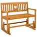 Bancă glisantă pentru grădină natural 110 x 59 x 97 cm - WALTI WALTI