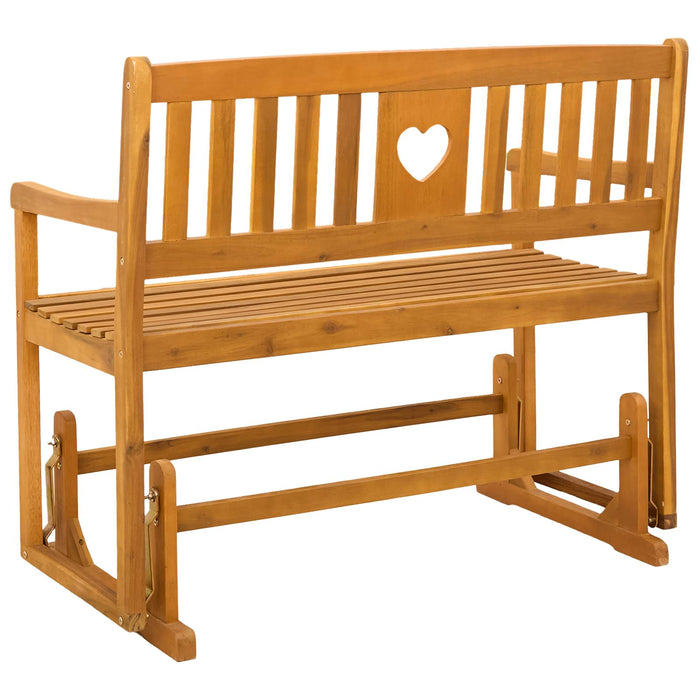 Bancă glisantă pentru grădină natural 110 x 59 x 97 cm - WALTI WALTI