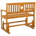 Bancă glisantă pentru grădină natural 110 x 59 x 97 cm - WALTI WALTI