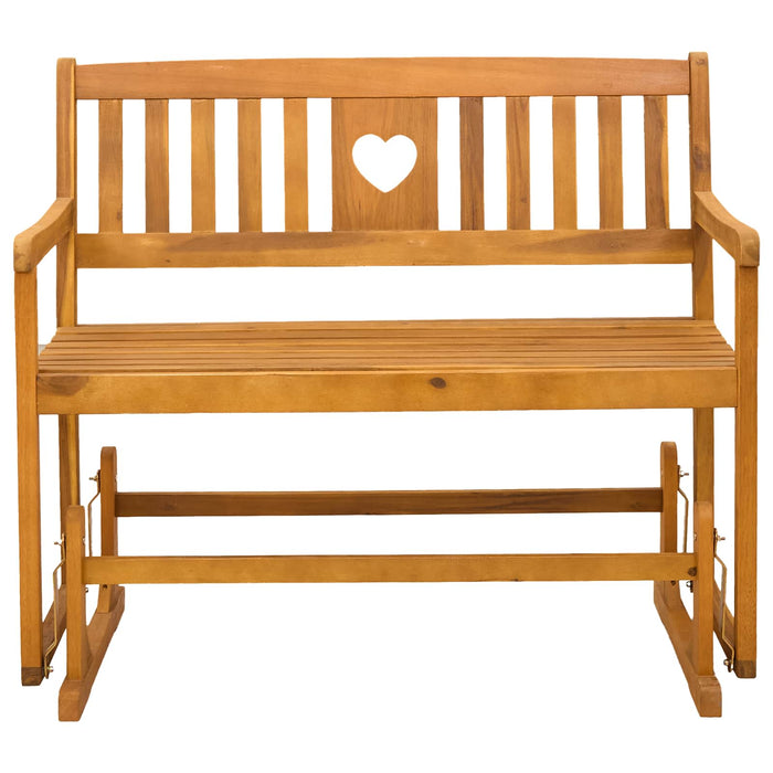 Bancă glisantă pentru grădină natural 110 x 59 x 97 cm - WALTI WALTI