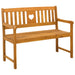 Bancă de exterior natural 110 x 55,5 x 90 cm - WALTI WALTI