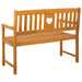 Bancă de exterior natural 110 x 55,5 x 90 cm - WALTI WALTI
