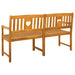 Bancă de exterior natural 150 x 55,5 x 90 cm - WALTI WALTI
