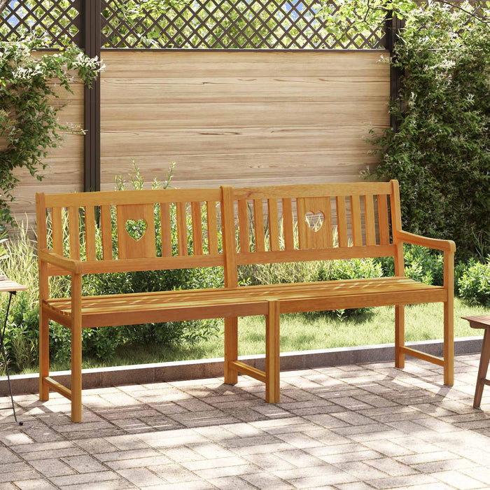 Bancă de exterior natural 180 x 55,5 x 90 cm - WALTI WALTI