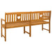 Bancă de exterior natural 180 x 55,5 x 90 cm - WALTI WALTI