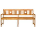 Bancă de exterior natural 180 x 55,5 x 90 cm - WALTI WALTI