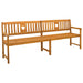 Bancă de exterior natural 220 x 55,5 x 90 cm - WALTI WALTI
