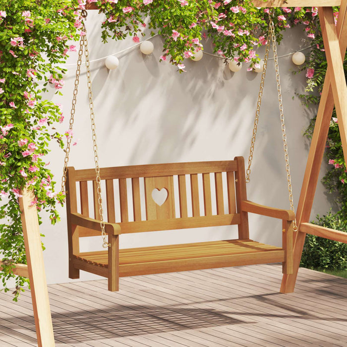 Leagăn de grădină natural 110 x 56 x 58 cm Lemn Solid de Acacia - WALTI WALTI