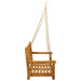 Leagăn de grădină natural 110 x 56 x 58 cm Lemn Solid de Acacia - WALTI WALTI