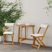Scaune Bistro pentru Exterior 2 pcs Alb crem 40 x 53 x 80 cm - WALTI WALTI