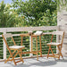 Scaune Bistro pentru Exterior 2 pcs Alb crem 40 x 53 x 80 cm - WALTI WALTI