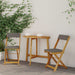Scaune Bistro pentru Exterior 2 pcs Gri închis 40 x 53 x 80 cm - WALTI WALTI