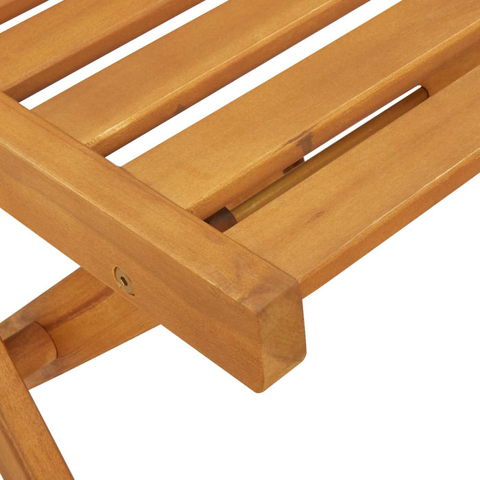 Scaune de grădină pliante 4 pcs natural 40 x 53 x 80 cm - WALTI WALTI