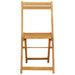 Scaune de grădină pliante 4 pcs natural 40 x 53 x 80 cm - WALTI WALTI