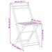 Scaune de grădină pliante 4 pcs natural 40 x 53 x 80 cm - WALTI WALTI