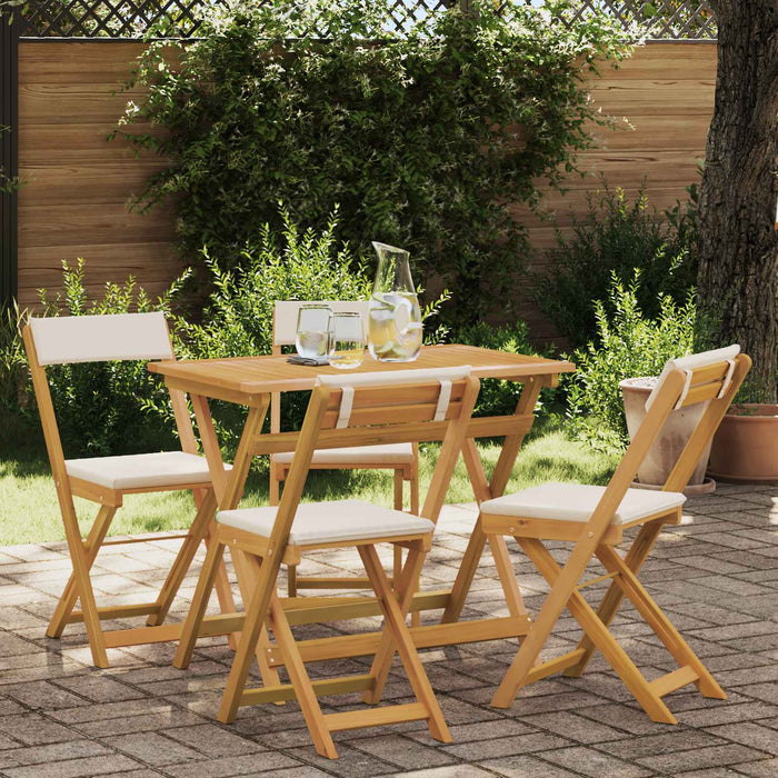 Scaune Bistro pentru Exterior 4 pcs Alb crem 40 x 53 x 80 cm - WALTI WALTI