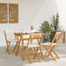 Scaune Bistro pentru Exterior 4 pcs Alb crem 40 x 53 x 80 cm - WALTI WALTI