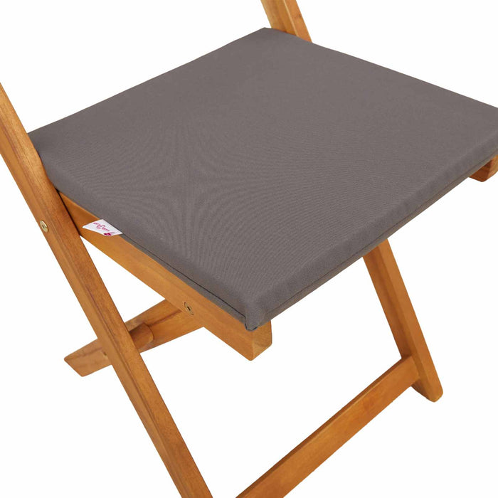 Scaune Bistro pentru Exterior 4 pcs Gri închis 40 x 53 x 80 cm - WALTI WALTI