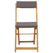 Scaune Bistro pentru Exterior 4 pcs Gri închis 40 x 53 x 80 cm - WALTI WALTI
