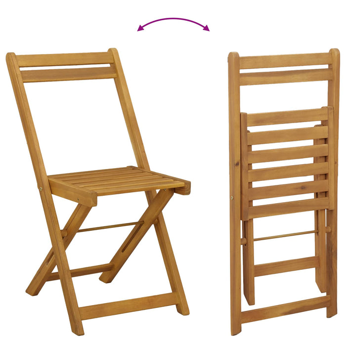 Scaune Bistro pentru Exterior 4 pcs Gri închis 40 x 53 x 80 cm - WALTI WALTI