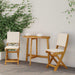 Scaune Bistro pentru Exterior 2 pcs Alb crem 38 x 46 x 85 cm - WALTI WALTI