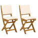 Scaune Bistro pentru Exterior 2 pcs Alb crem 38 x 46 x 85 cm - WALTI WALTI