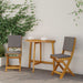 Scaune Bistro pentru Exterior 2 pcs Gri închis 38 x 46 x 85 cm - WALTI WALTI