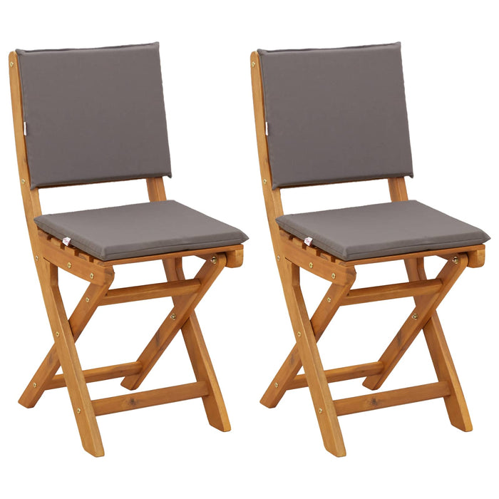 Scaune Bistro pentru Exterior 2 pcs Gri închis 38 x 46 x 85 cm - WALTI WALTI