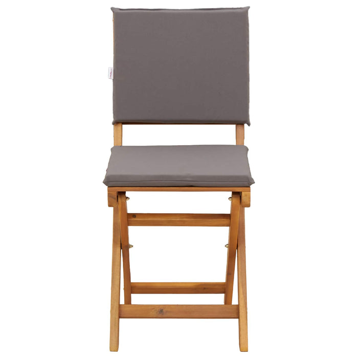 Scaune Bistro pentru Exterior 2 pcs Gri închis 38 x 46 x 85 cm - WALTI WALTI
