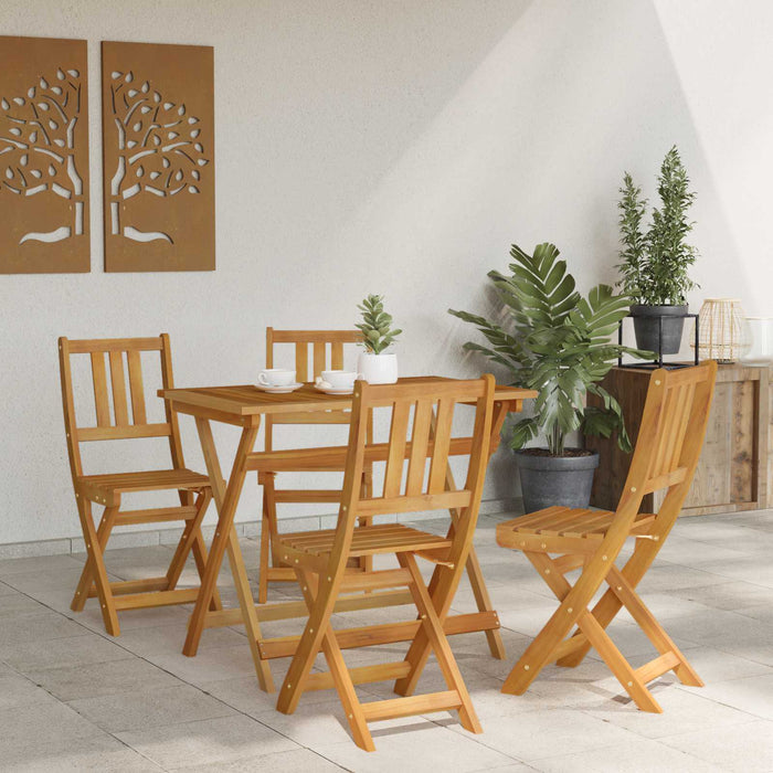 Scaune Bistro pentru Exterior 4 pcs natural 40 x 42 x 85 cm - WALTI WALTI
