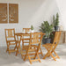 Scaune Bistro pentru Exterior 4 pcs natural 40 x 42 x 85 cm - WALTI WALTI
