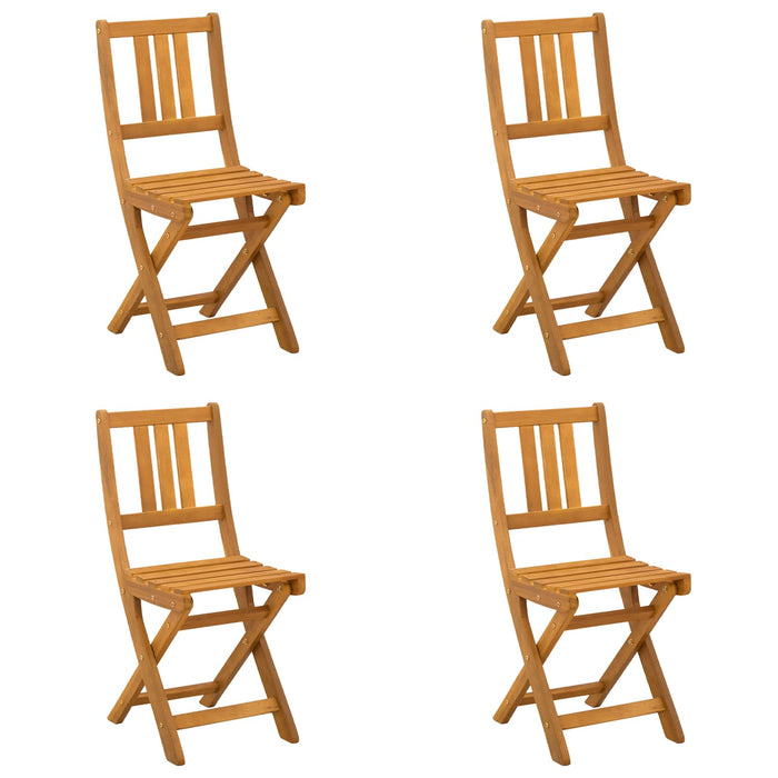 Scaune Bistro pentru Exterior 4 pcs natural 40 x 42 x 85 cm - WALTI WALTI