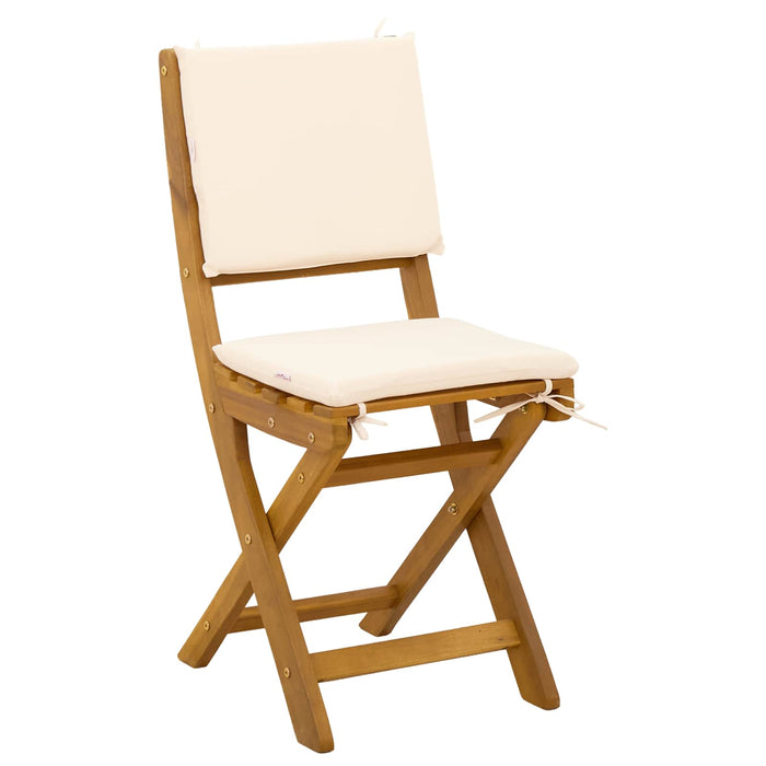 Scaune Bistro pentru Exterior 4 pcs Alb crem 38 x 46 x 85 cm - WALTI WALTI