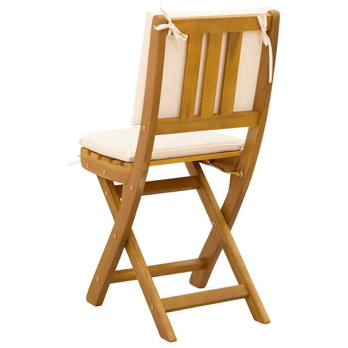 Scaune Bistro pentru Exterior 4 pcs Alb crem 38 x 46 x 85 cm - WALTI WALTI