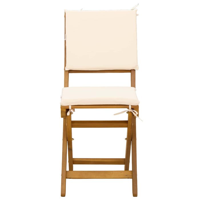 Scaune Bistro pentru Exterior 4 pcs Alb crem 38 x 46 x 85 cm - WALTI WALTI