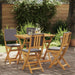 Scaune Bistro pentru Exterior 4 pcs Gri închis 38 x 46 x 85 cm - WALTI WALTI