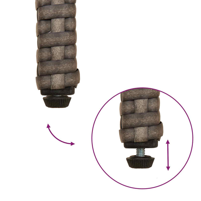 Scaune de grădină cu pernă 4 pcs Gri și albastru marin - WALTI WALTI
