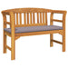 bancă cu pernă Finisaj cu ulei natural 114 x 46 x 82,5 cm - WALTI WALTI