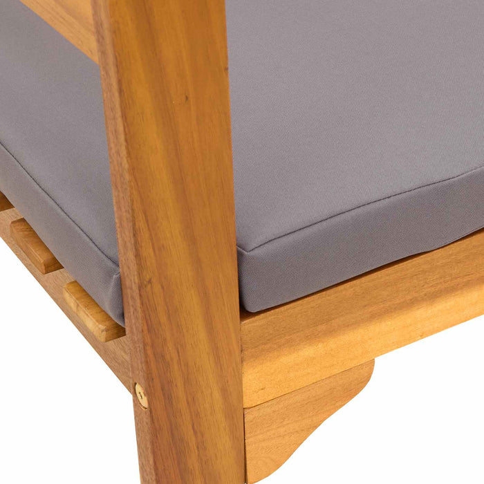 bancă cu pernă Finisaj cu ulei natural 68,5 x 46 x 82,5 cm - WALTI WALTI